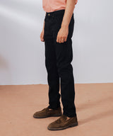 Black Straight Fit Denim Pants - Halo Retail