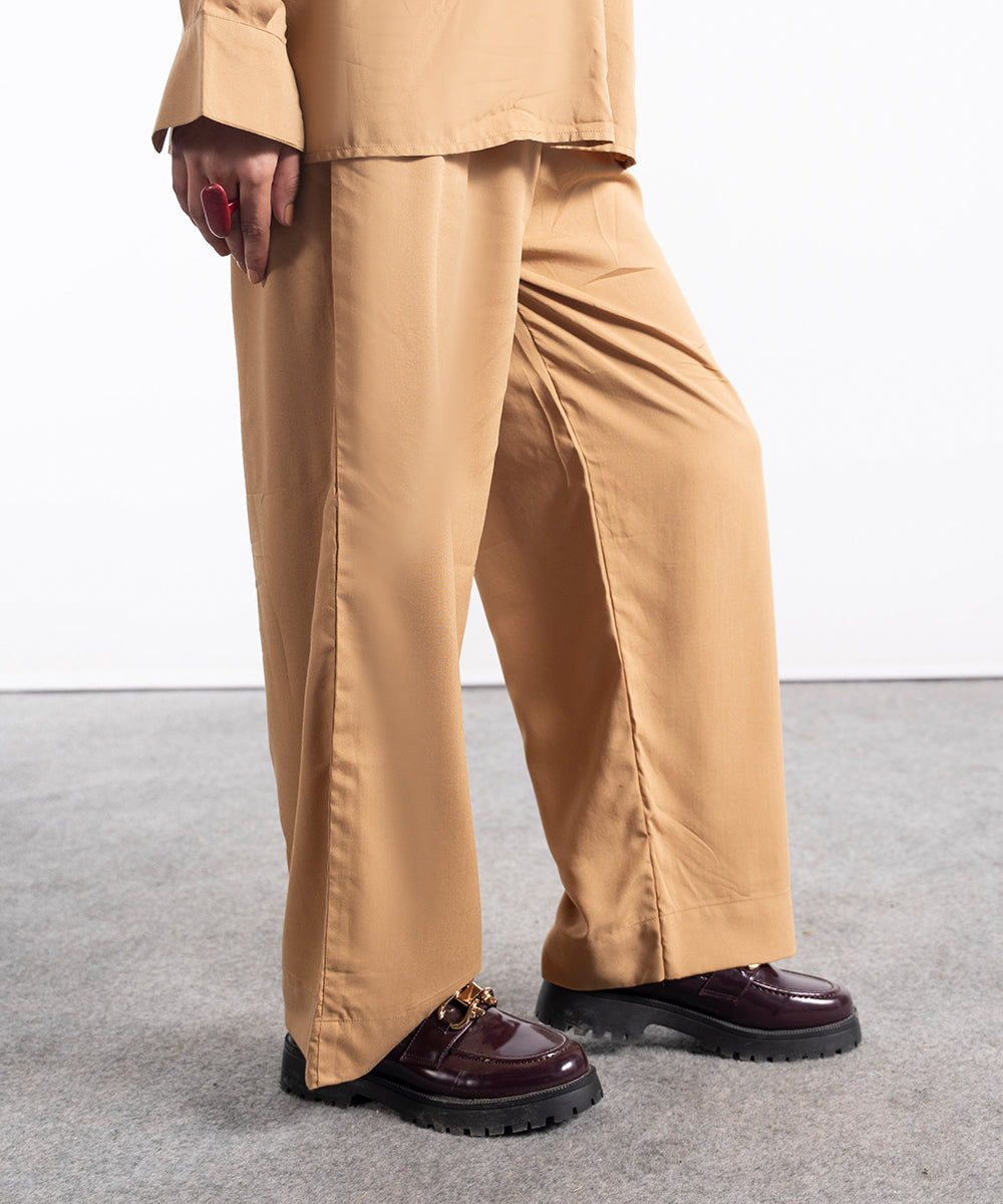 Mustard Pleated Trouser