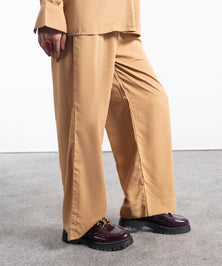 Mustard Pleated Trouser - Halo Retail