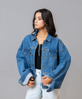 Mid Blue Denim Classic Jacket - Halo Retail
