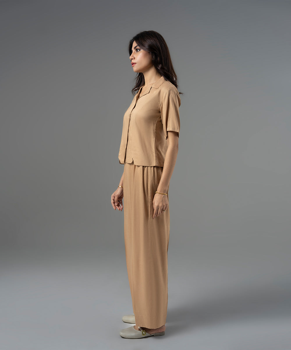 Golden Cuban Collar Top - Halo Retail