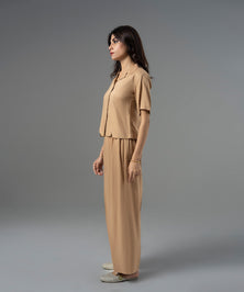 Golden Cuban Collar Top - Halo Retail