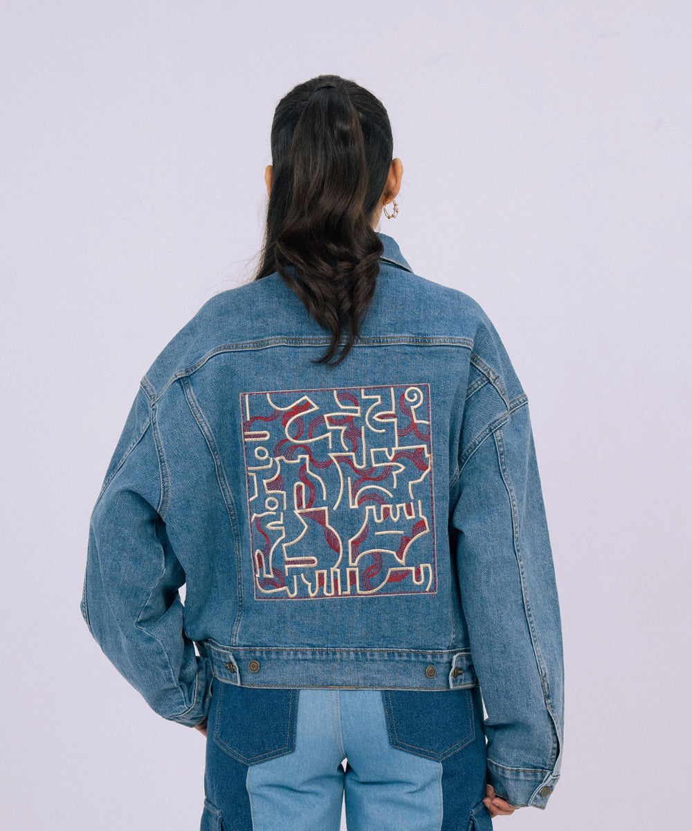 Illusion Embroidered Jacket