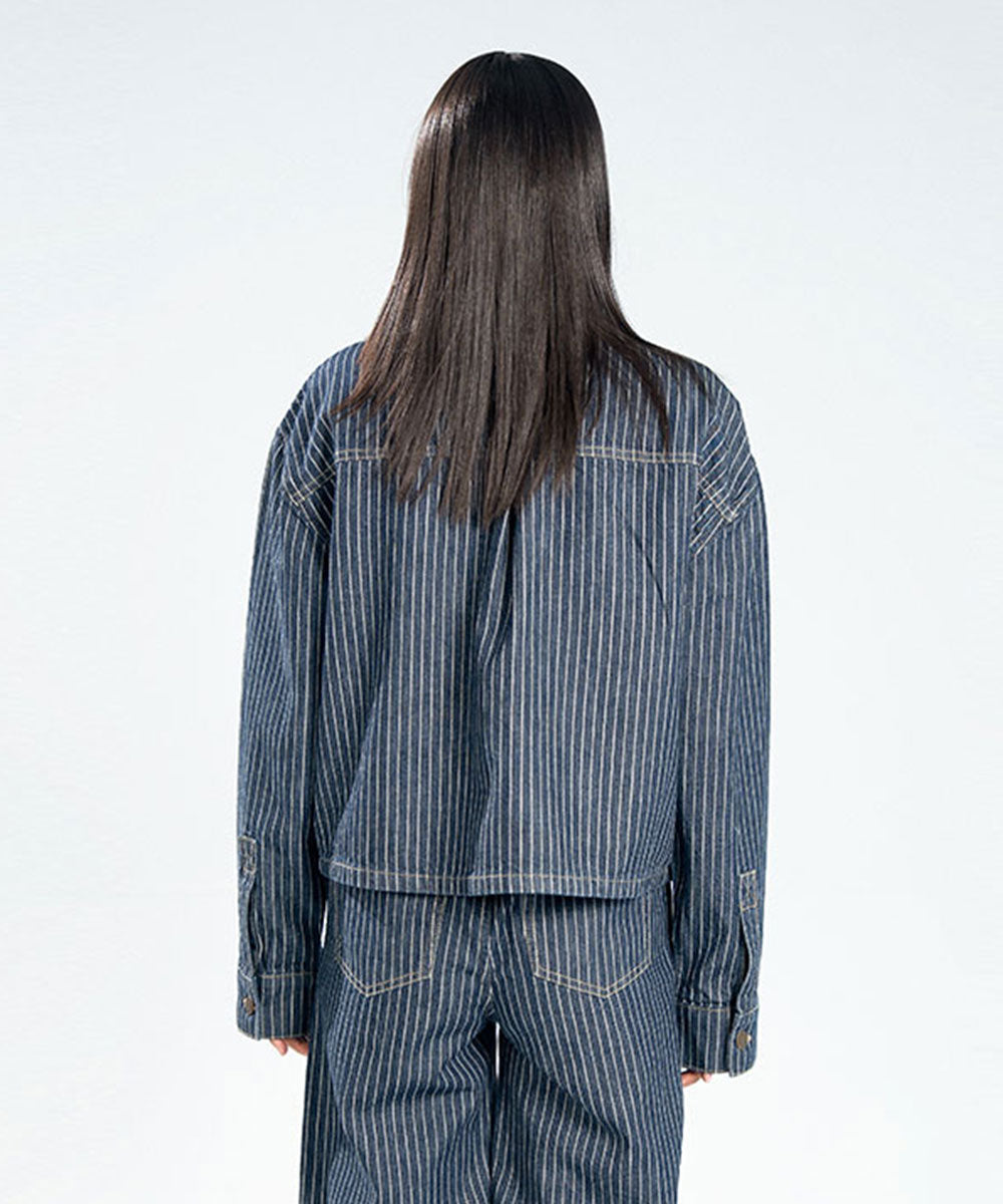 Indigo Pinstripe Shirt