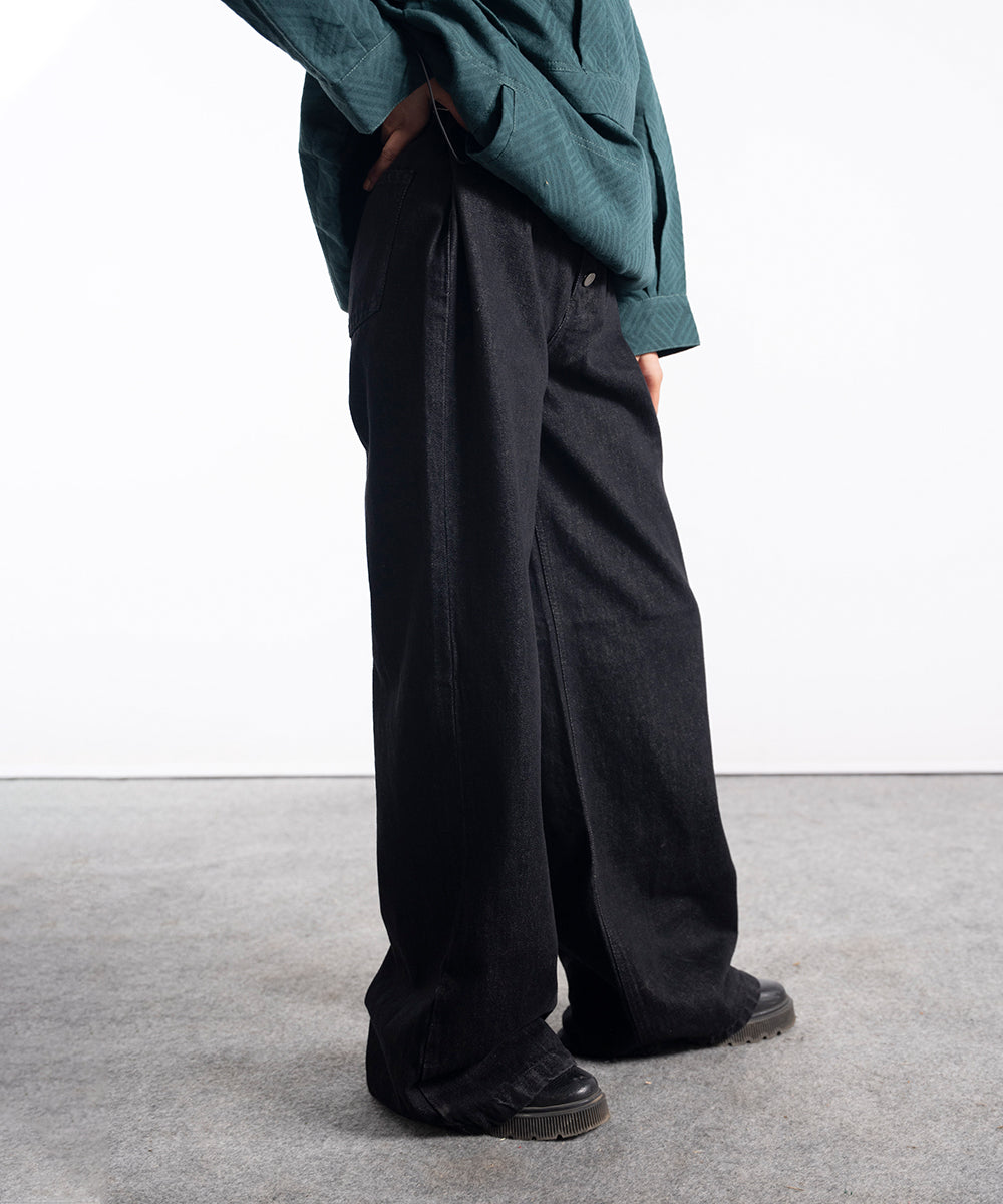 Dark Wash Wide Leg Jeans - Halo Retail