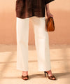 White High Waist Pants - Halo Retail