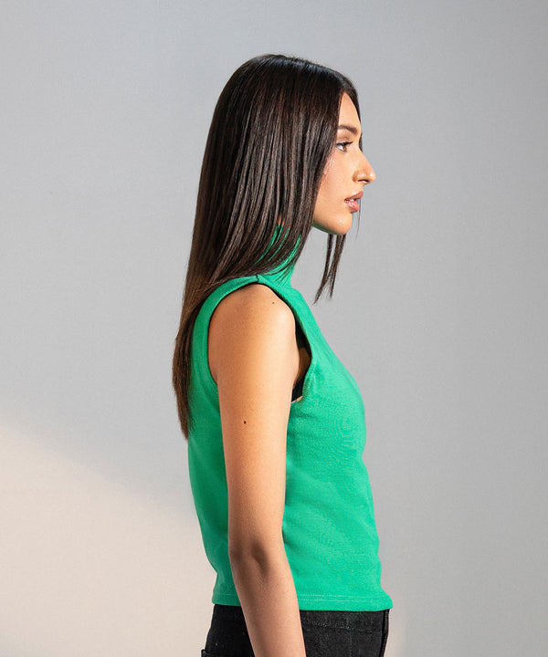Green Script Top - Halo Retail