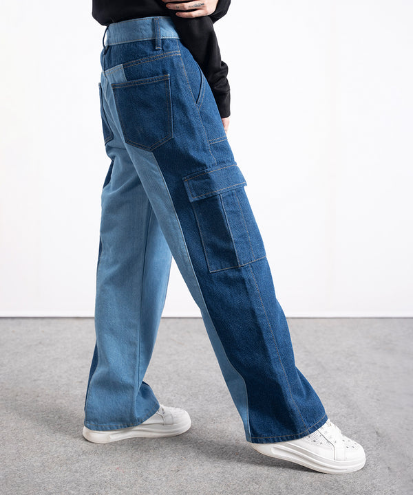 Two - Tone Cargo Pants - Halo Retail