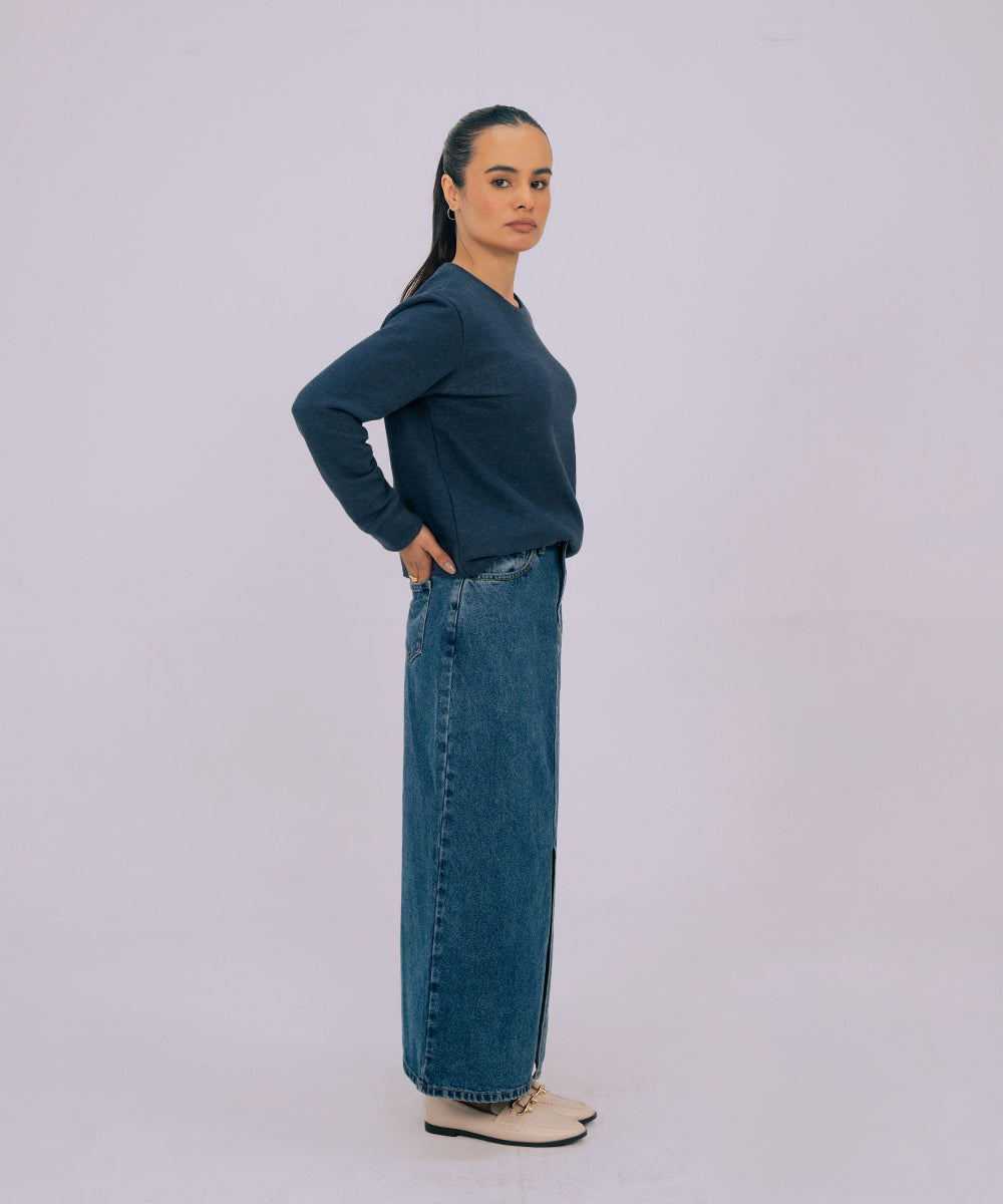 Basic Roundneck Sweatshirt - Halo Retail