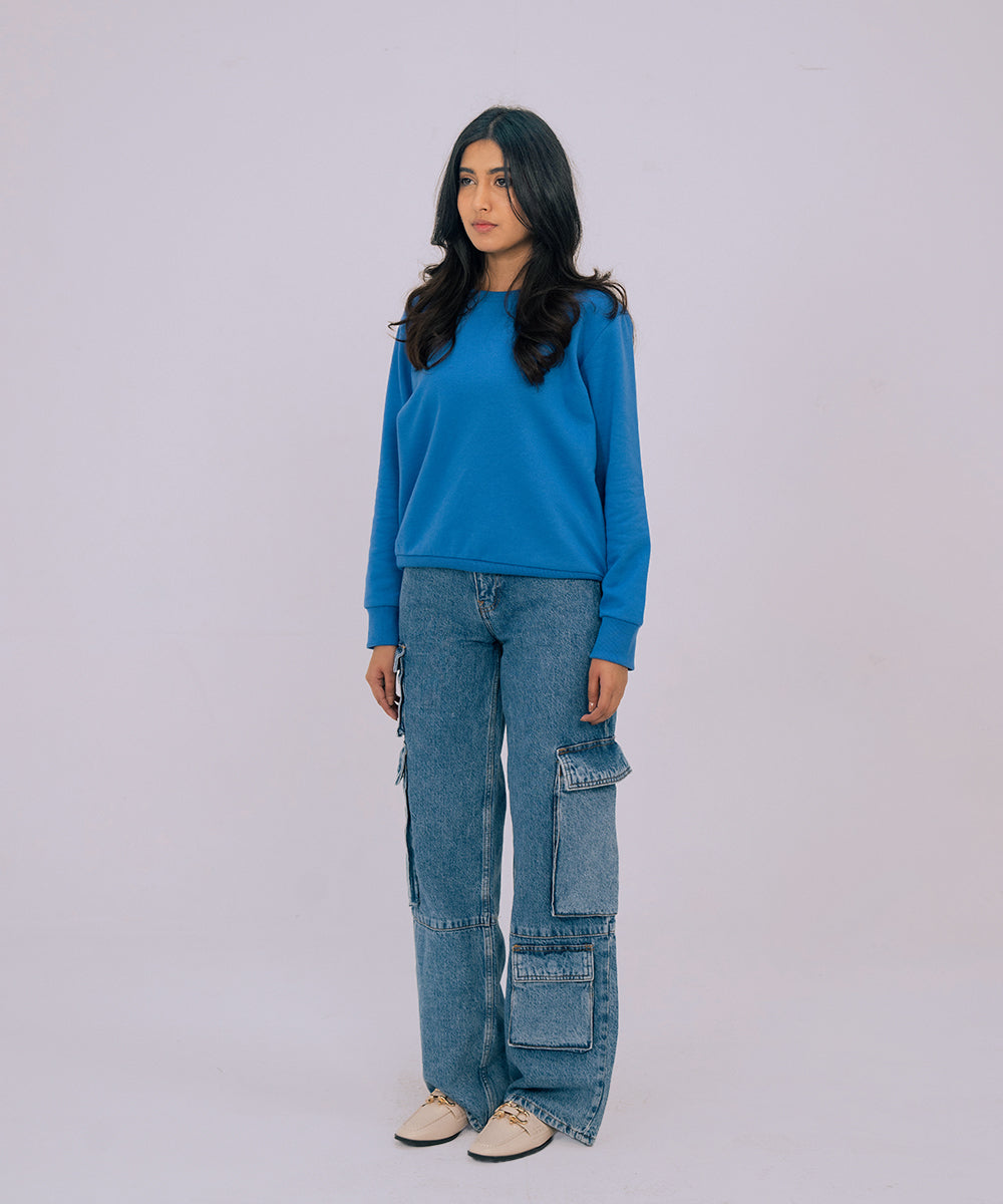 Basic Roundneck Sweatshirt - Halo Retail