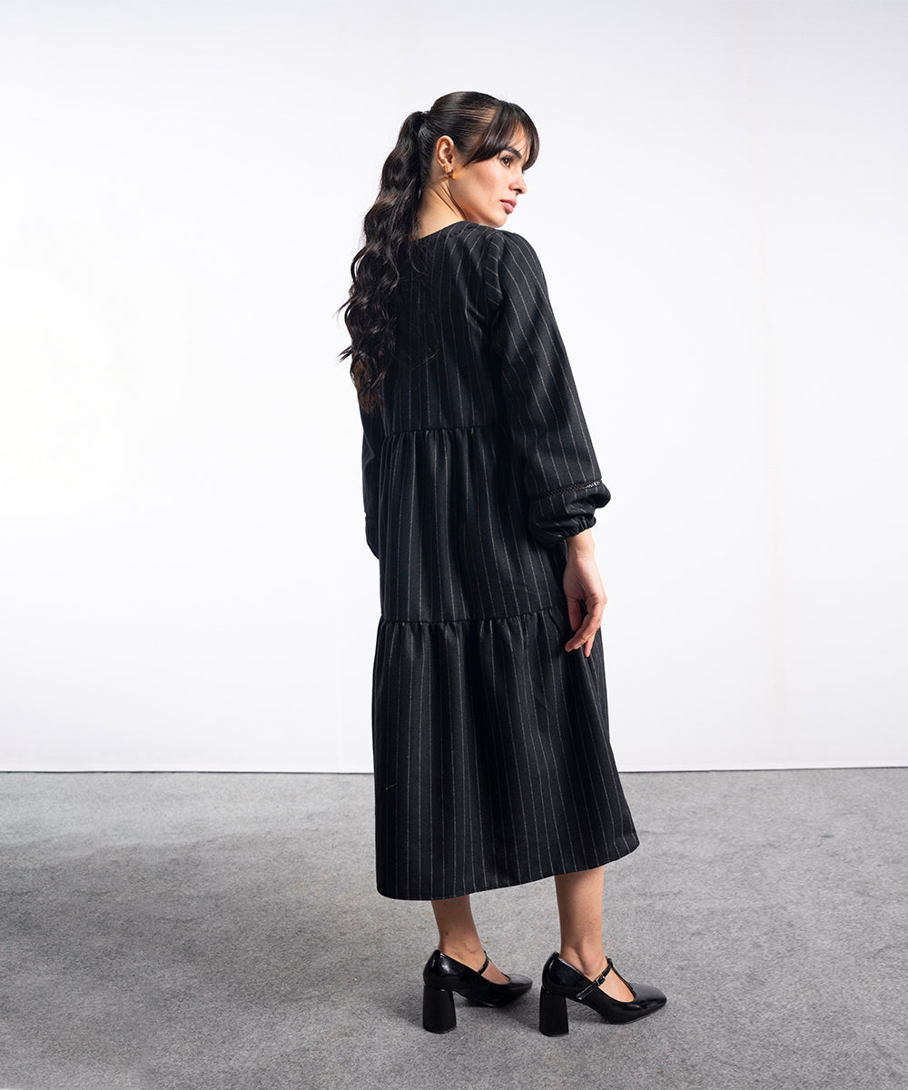 Three-Layered Wool Tier Frock