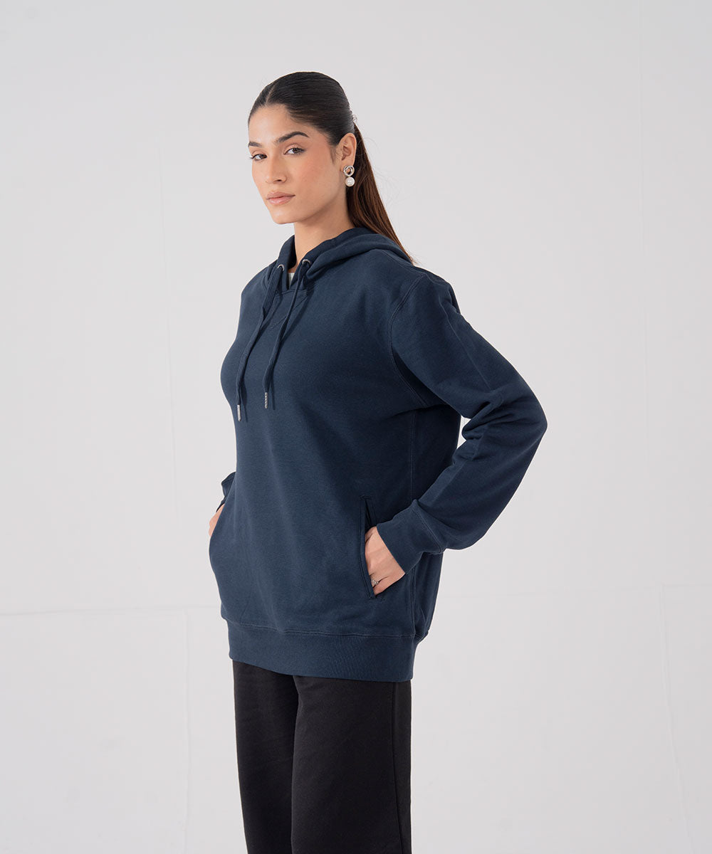 Navy Drift Hoodie (F) - Halo Retail