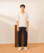 Navy Straight Fit Denim Pants - Halo Retail
