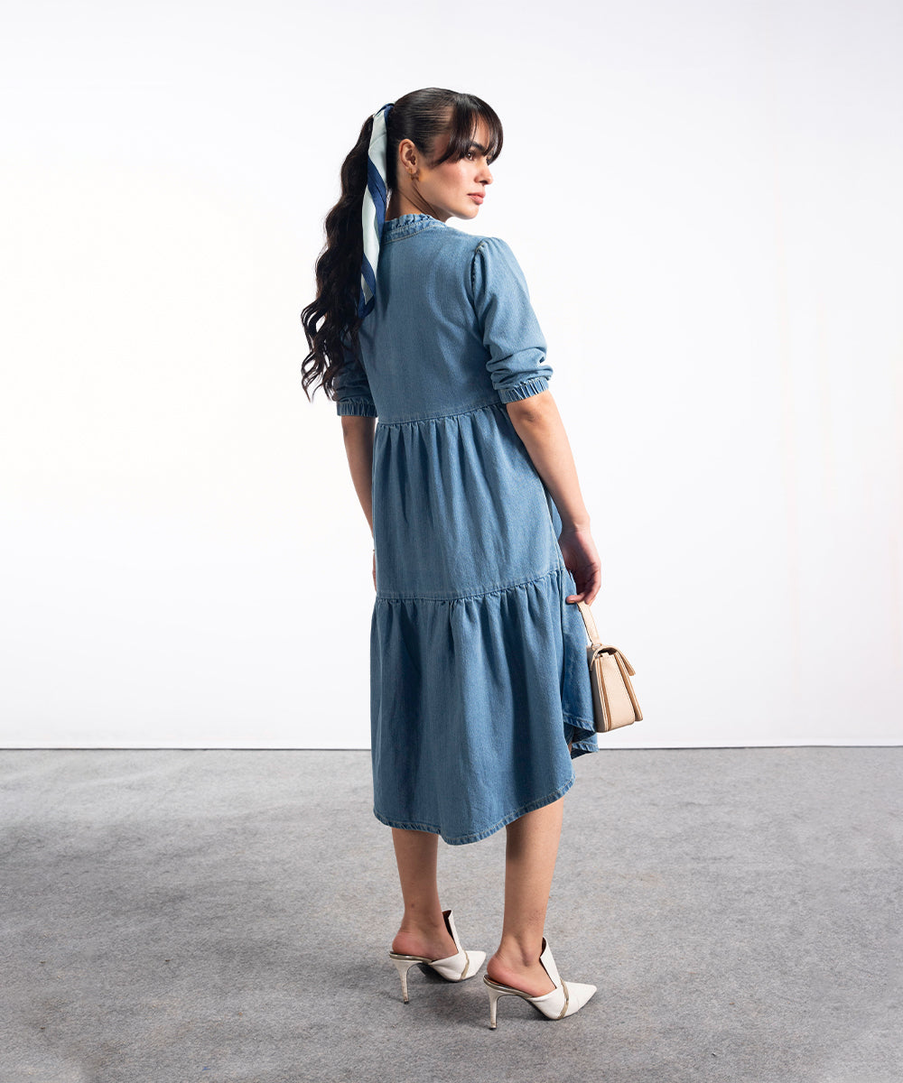 Denim Tier Frock