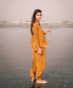 Caramel Striped Button Down shirt - Halo Retail
