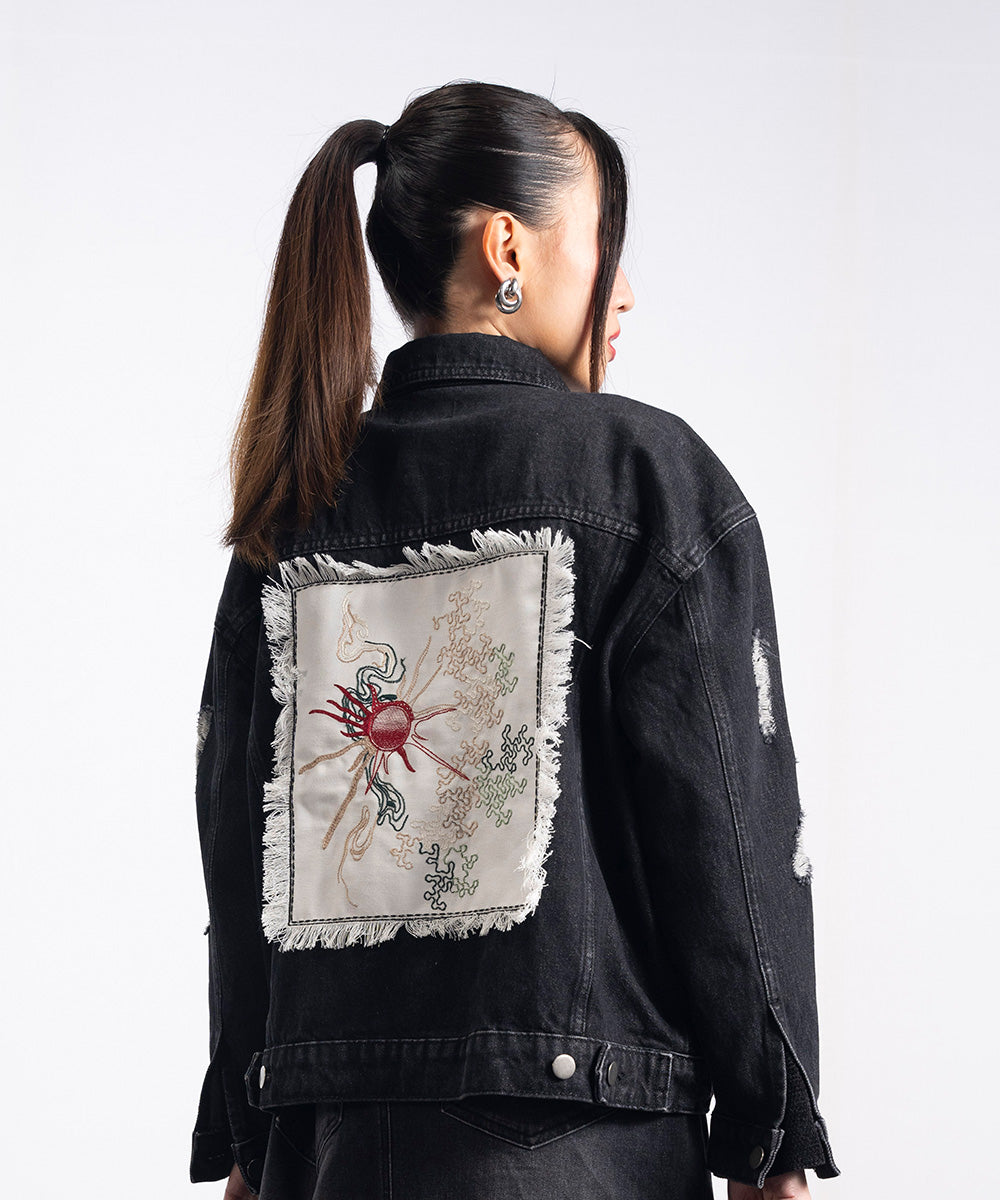 Denim Patched Jacket