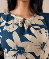 Ocean Ink Floral Dress - Halo Retail