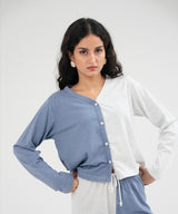 Fitted Color Block Top - Halo Retail
