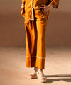 Caramel Striped Crepe Pants - Halo Retail