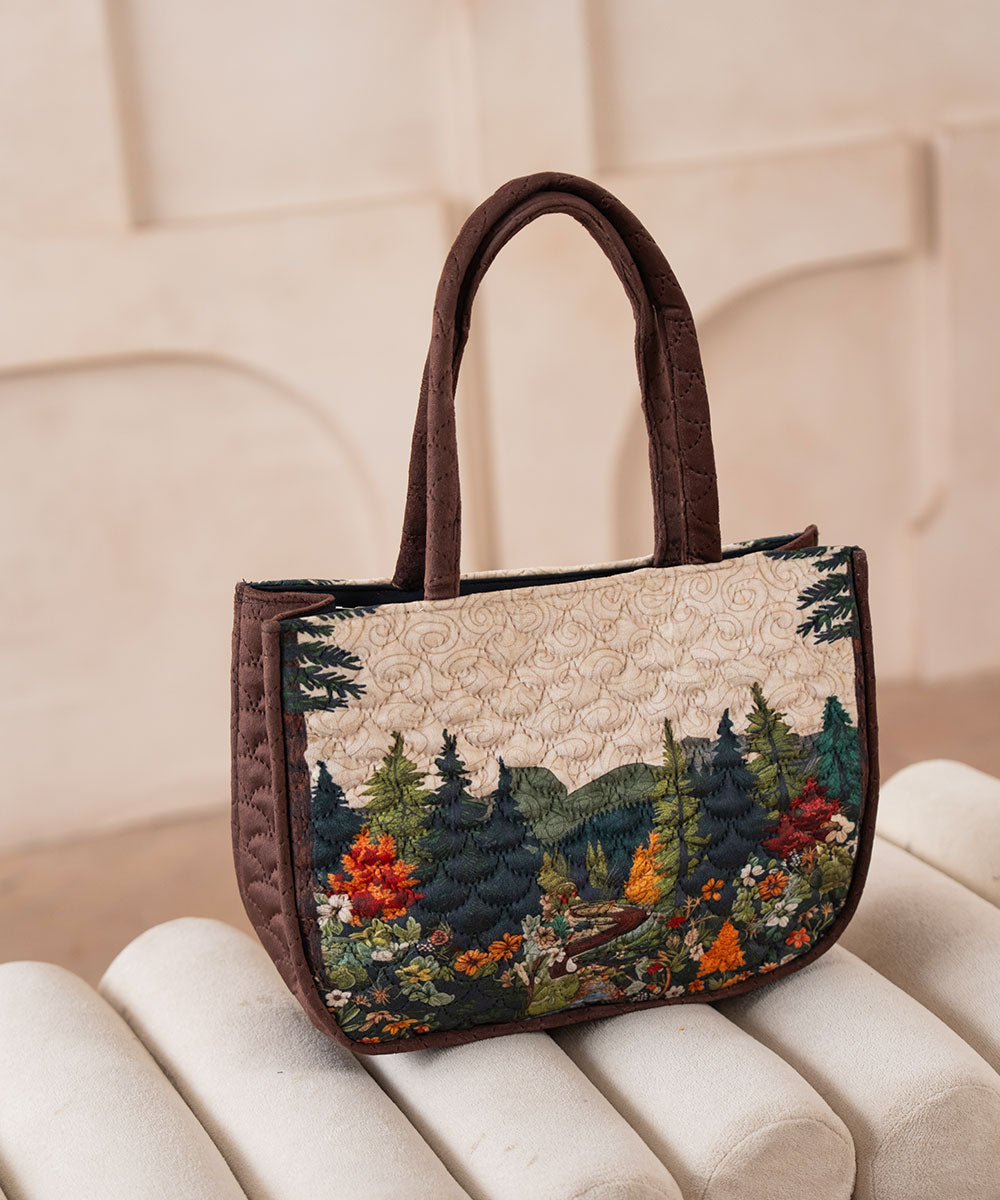 Woodland Story Quilted Tote