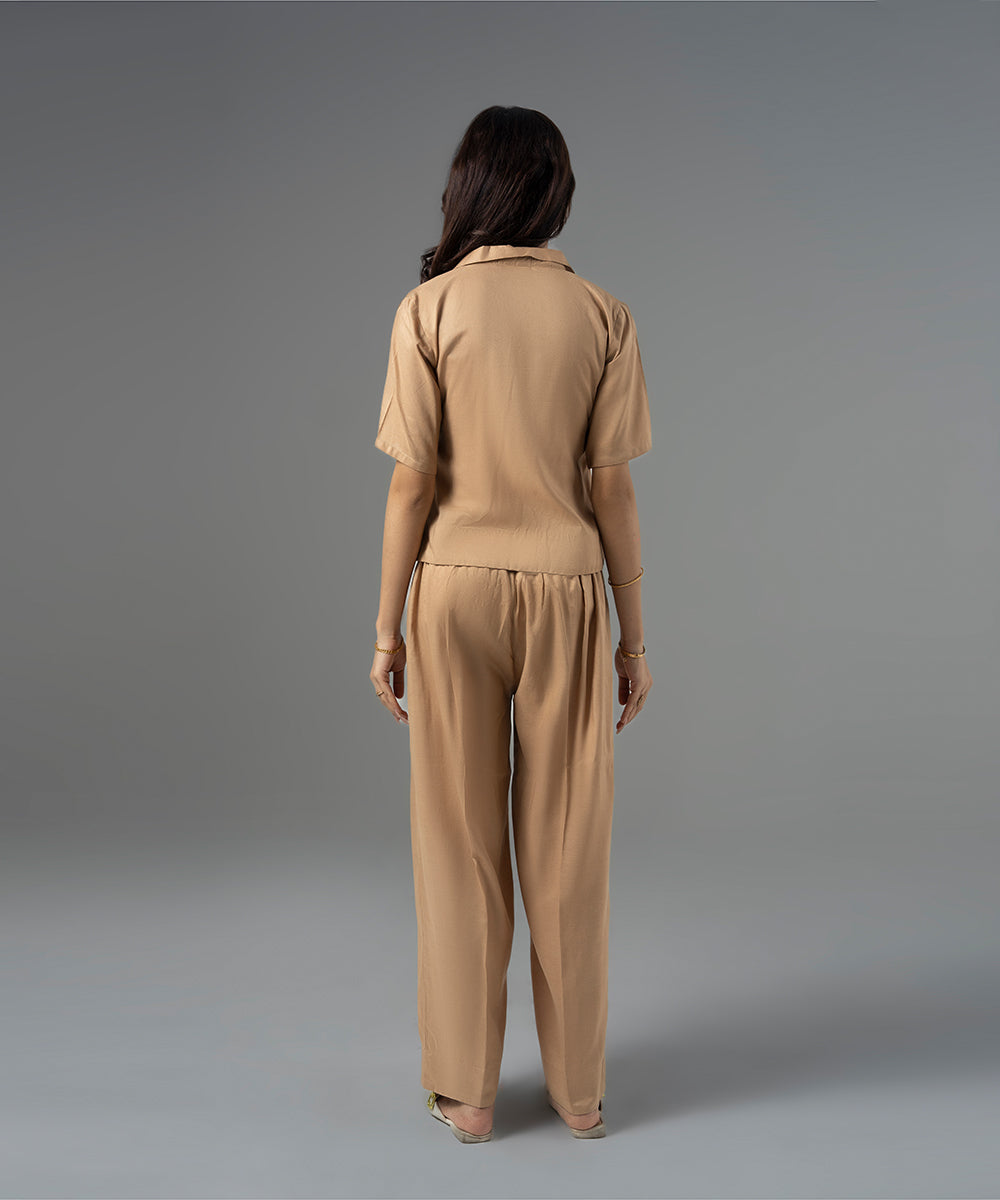 Golden Cuban Collar Top - Halo Retail