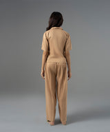 Golden Cuban Collar Top - Halo Retail