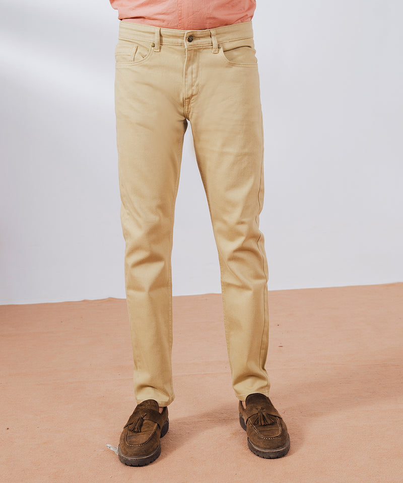 Beige Straight Fit Chinos - Halo Retail