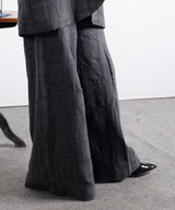 Textured Twill Wide Leg Pants - Halo Retail
