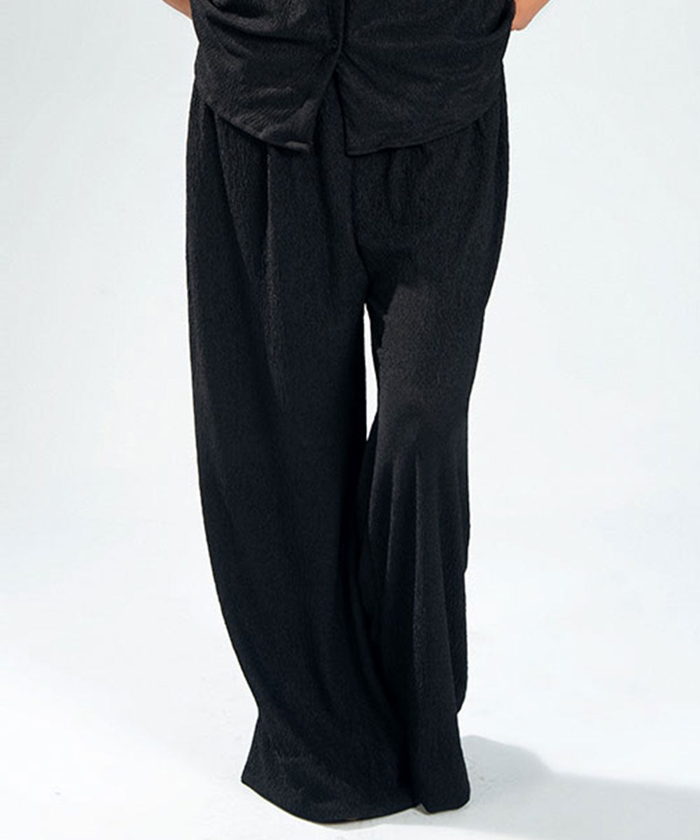 Crinkled Wide Pants