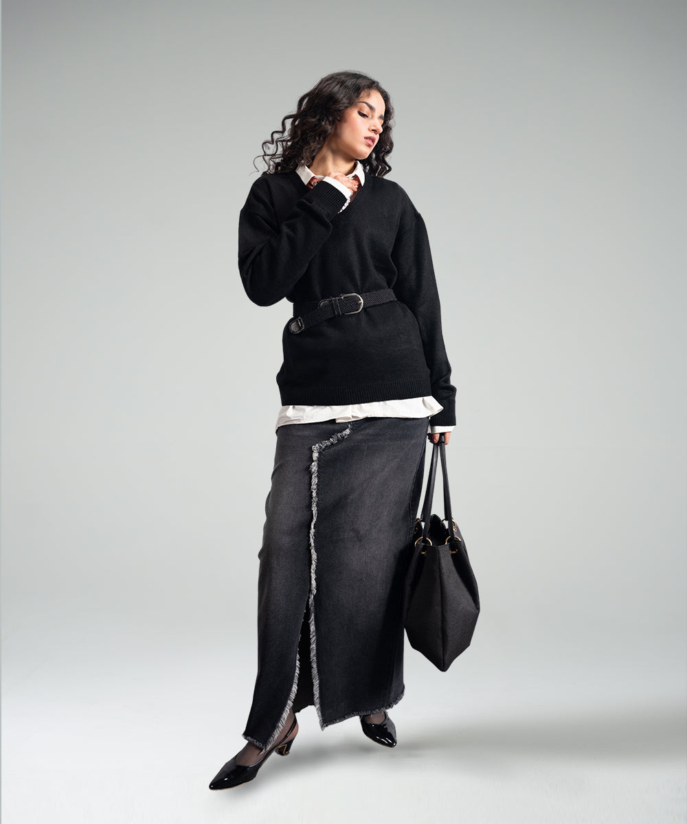 V-Neck Sweater - Halo Retail