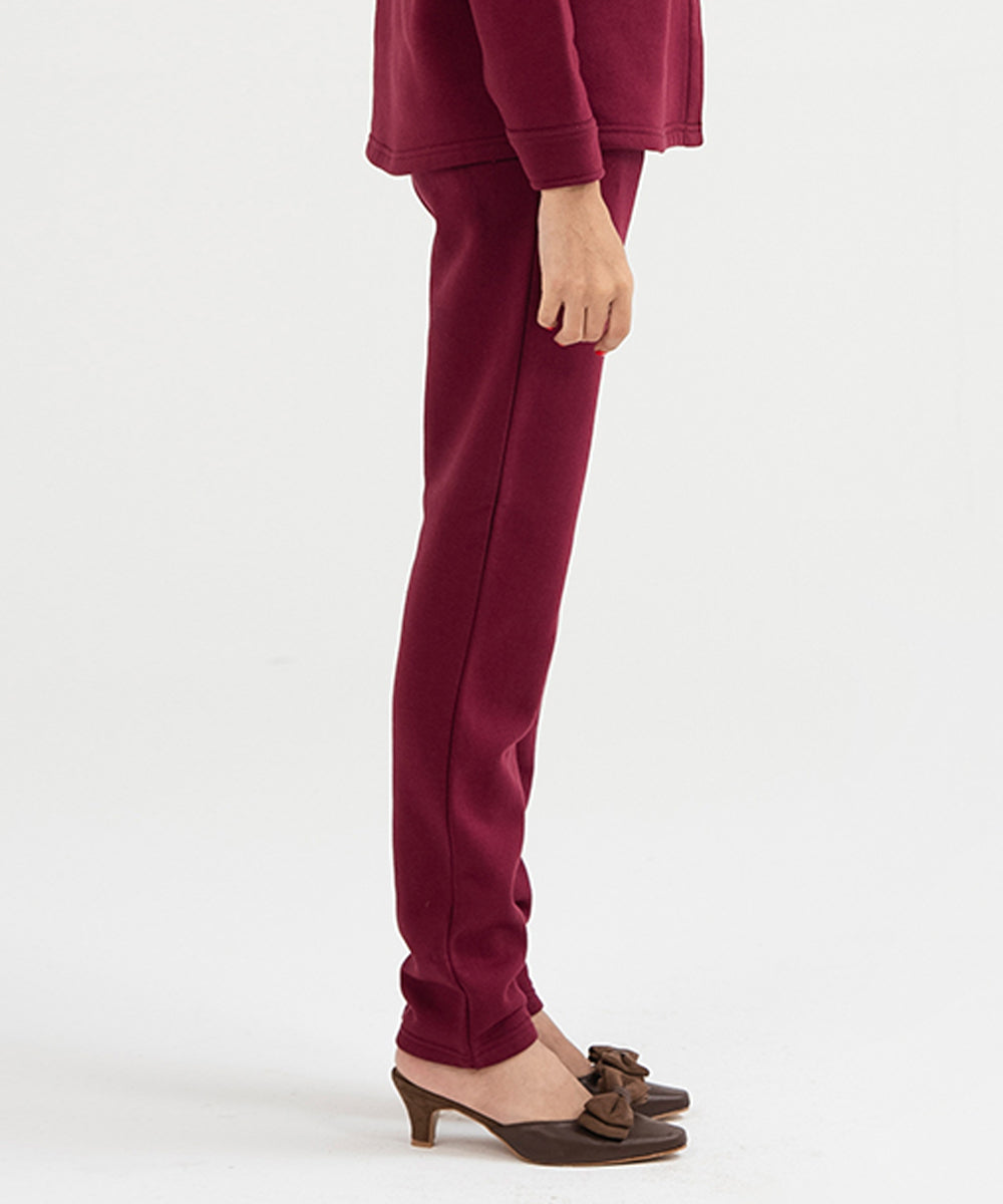 Wine Fleece Trouser