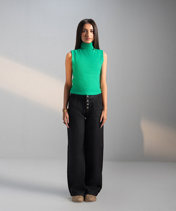 Green Script Top - Halo Retail