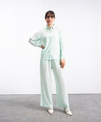 Aqua Button Down Shirt - Halo Retail