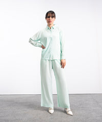 Aqua Button Down Shirt - Halo Retail