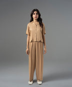 Golden Cuban Collar Top - Halo Retail