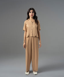 Golden Cuban Collar Top - Halo Retail