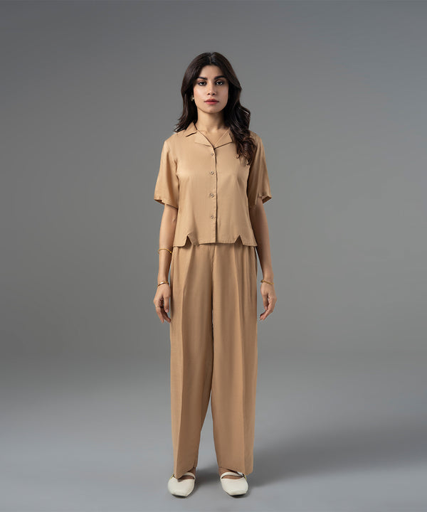 Golden Cuban Collar Top