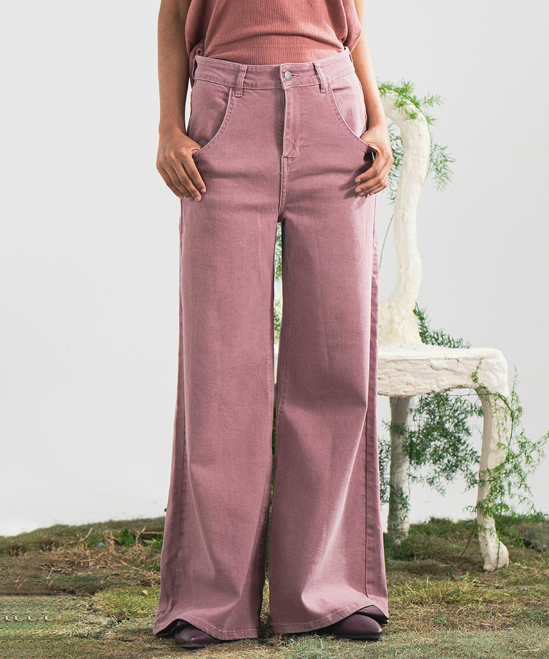 Pink Balloon Fit Denim Pants - Halo Retail