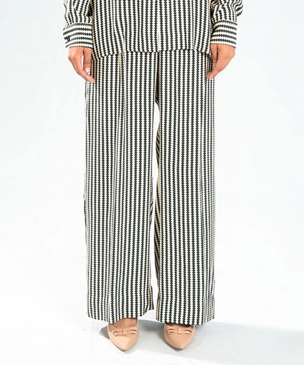 Striped Wide Trousers