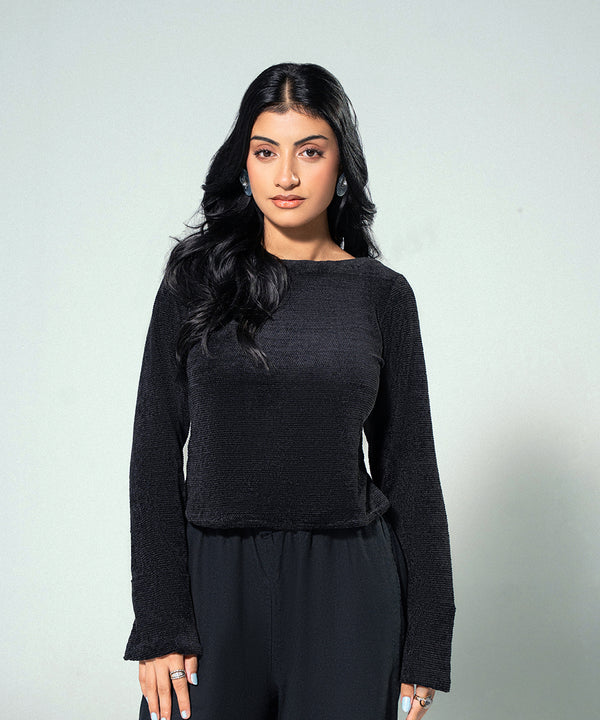 Textured Knitted Top