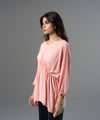 Batwing Ruched Rayon Blouse - Halo Retail