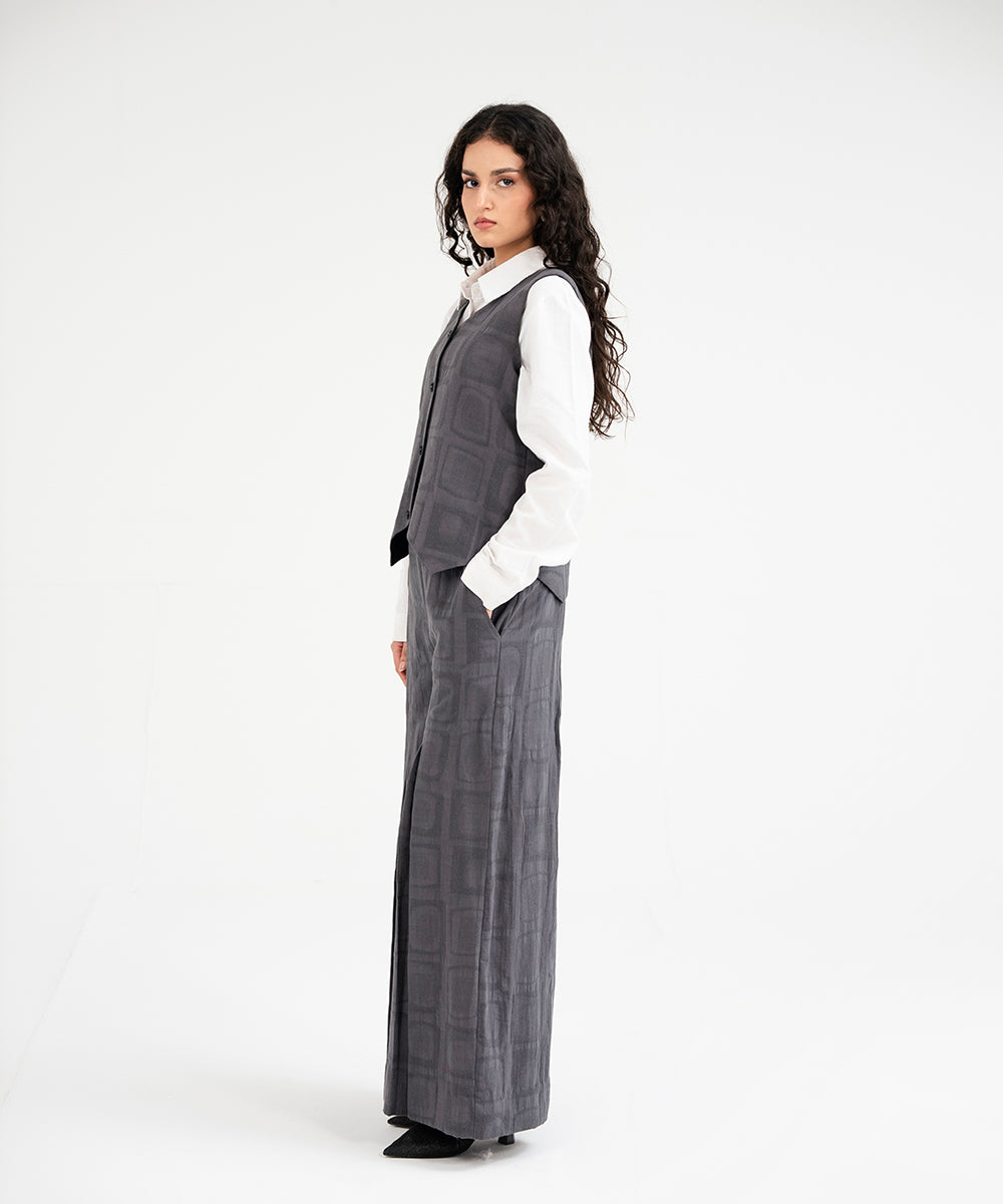 Textured Twill Waist Coat