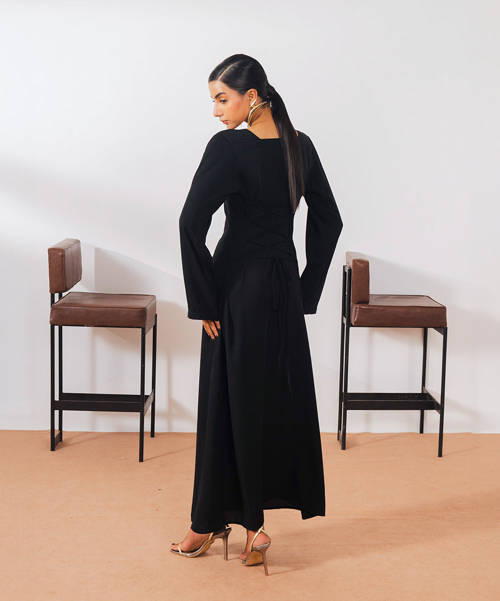 Drawstring Detail Dress - Halo Retail