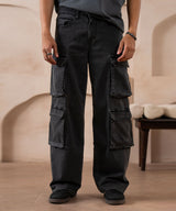 Faded Charcoal Wide Leg Denim - Halo Retail
