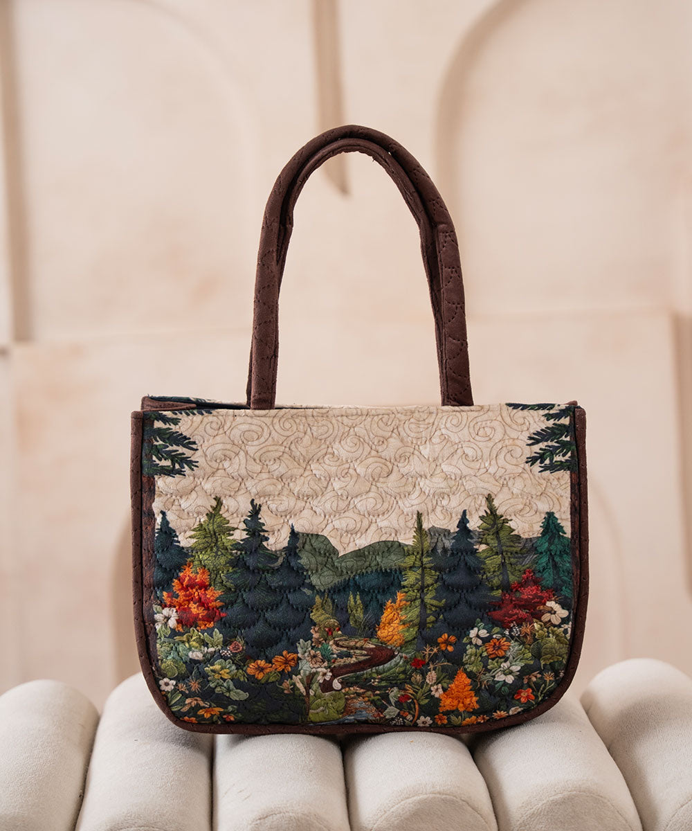 Woodland Story Quilted Tote