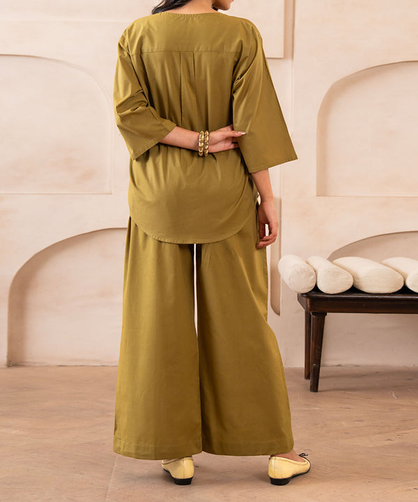Khaki Ease Trouser - Halo Retail