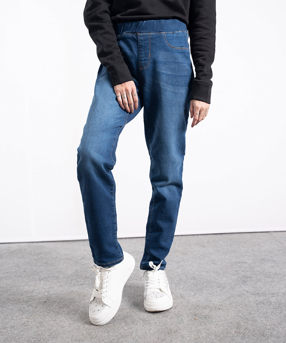 Knitted Denim Jeggings