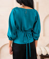 Cyan Tie Top - Halo Retail
