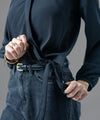 Flow Belted Black Crop Top - Halo Retail