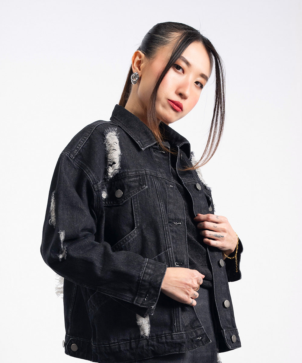 Denim Patched Jacket